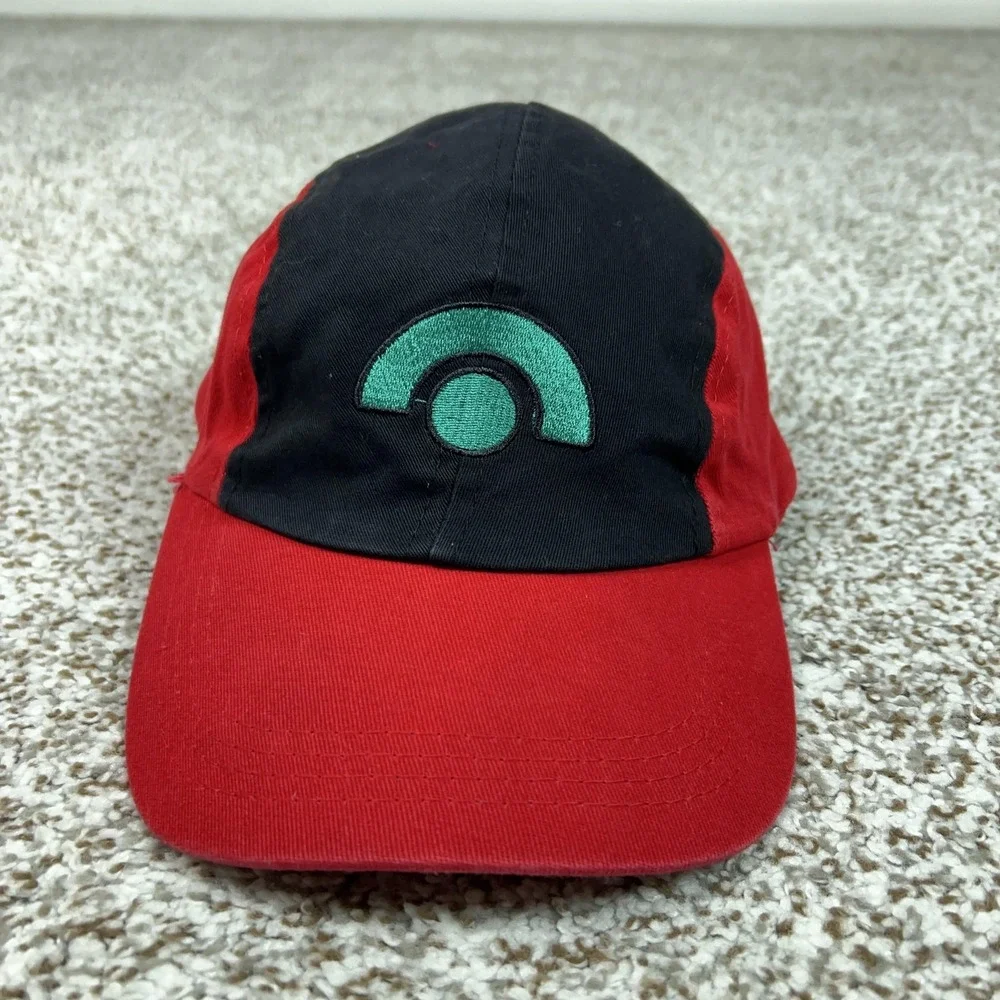 Pokemon Hat Cap Strap Back Youth‎ Adjustable Red Black Ash Ketchum Anime Boys